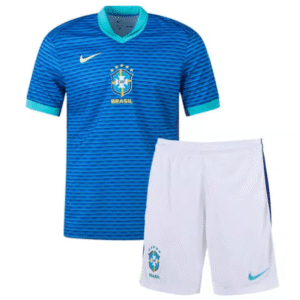 Brazil Away Kids Football Kit 2024