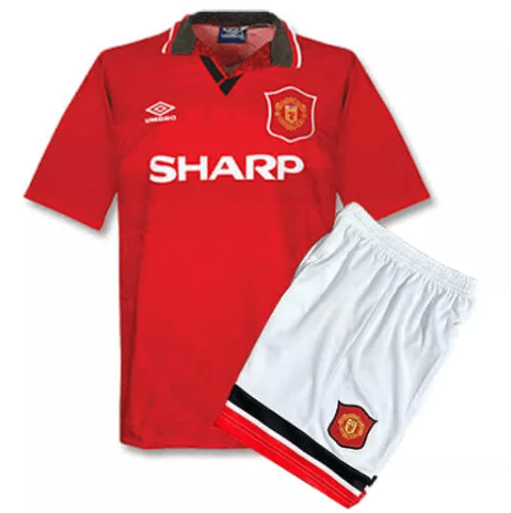 Retro Manchester United Home Kids Kit 94/96