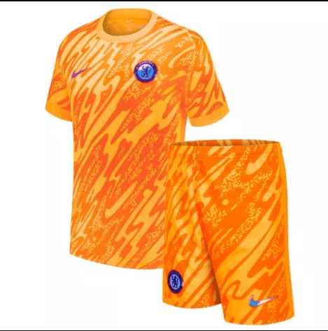 Chelsea Orange Goalkeeper Kids Kit 24/25