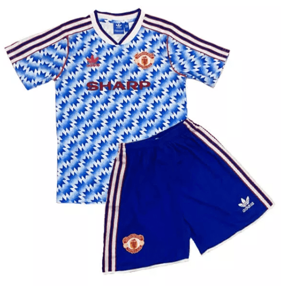 Retro Manchester United Away Kids Kit 90/92