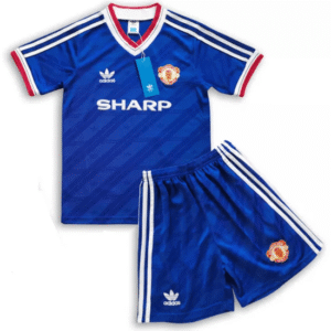 Retro Manchester United Third Kids Kit 86