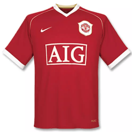 Retro Manchester United Home Shirt 06/07