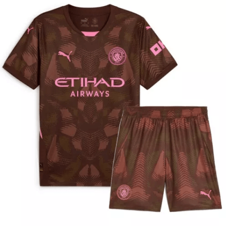 Manchester City Goalkeeper Kids Kit 24/25 – Brown