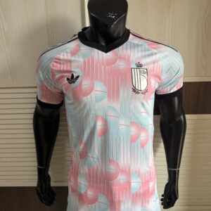 Belgium National Football Team 2026 Away Jersey – Men’s Adidas Surrealist Sky Blue Design