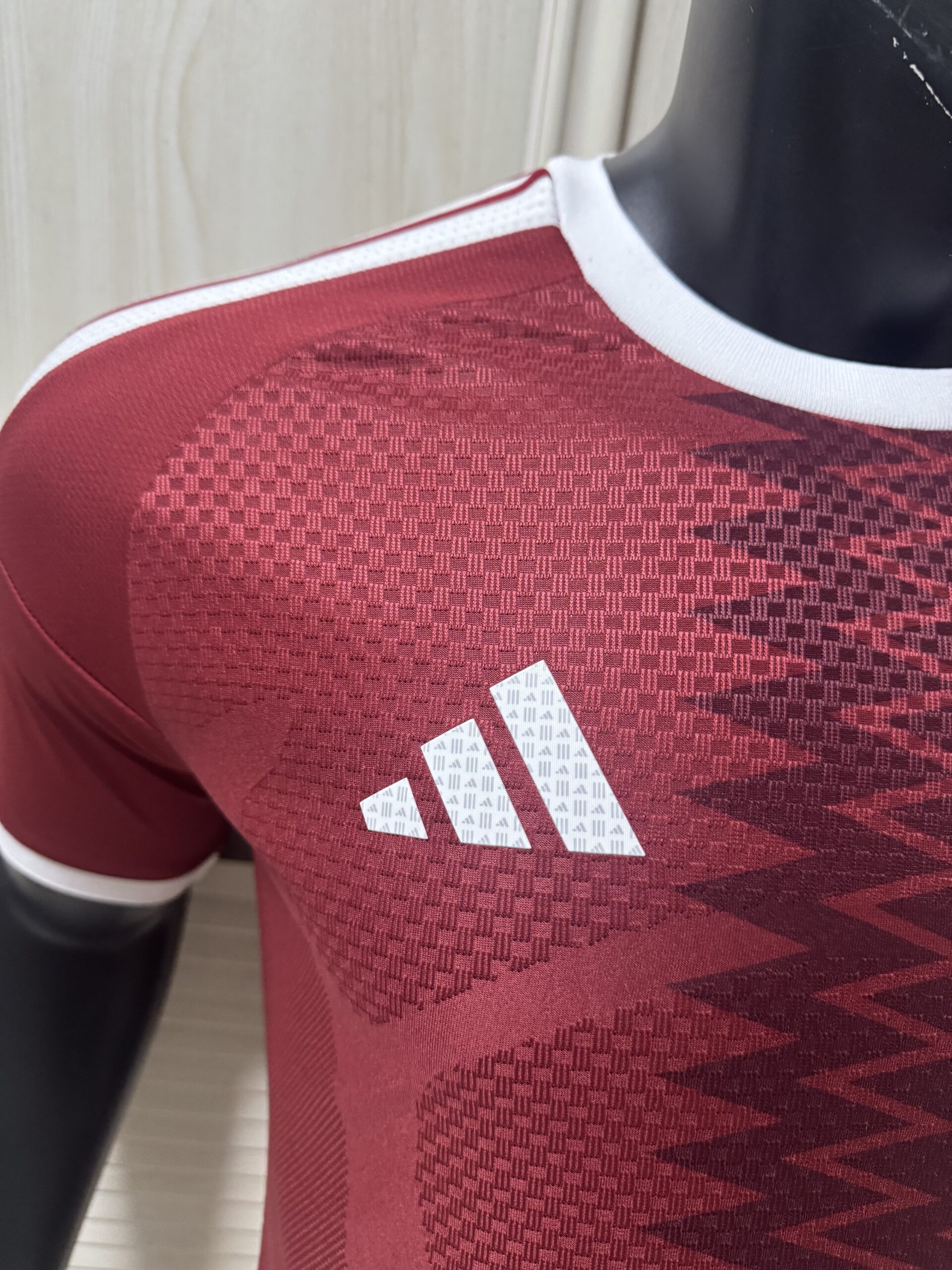 Qatar National Football Team 2026 Home Replica Jersey – Men’s Adidas Noble Maroon Design - Image 2