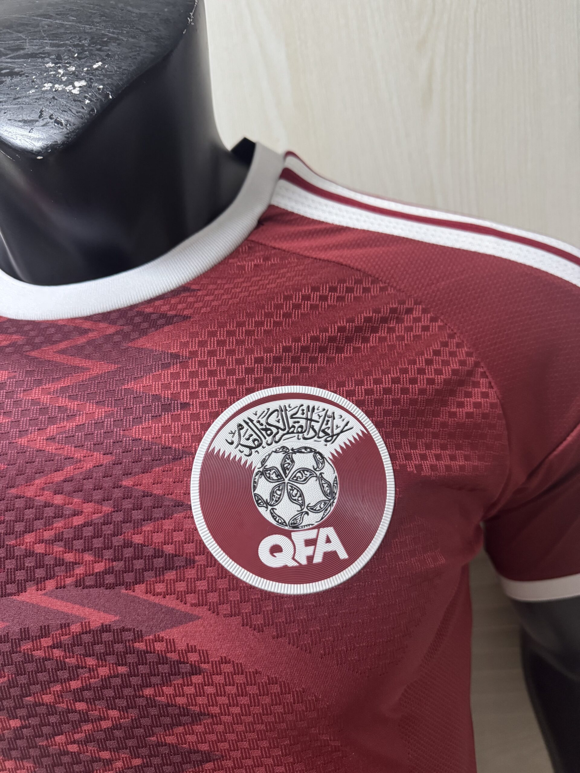 Qatar National Football Team 2026 Home Replica Jersey – Men’s Adidas Noble Maroon Design - Image 3