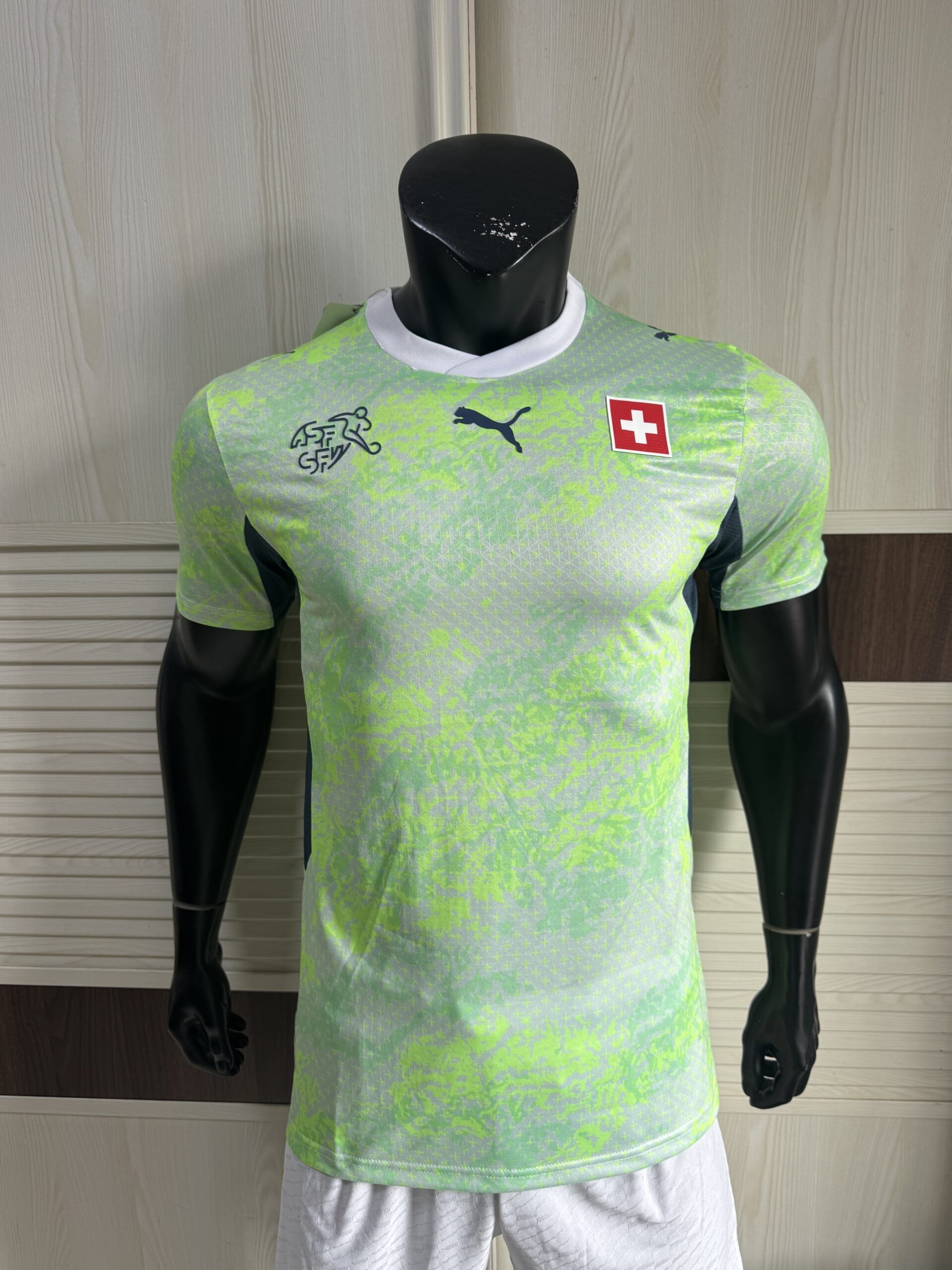 Switzerland National Football Team 2026 Away Shirt – Men’s Puma Topographic Design Jersey