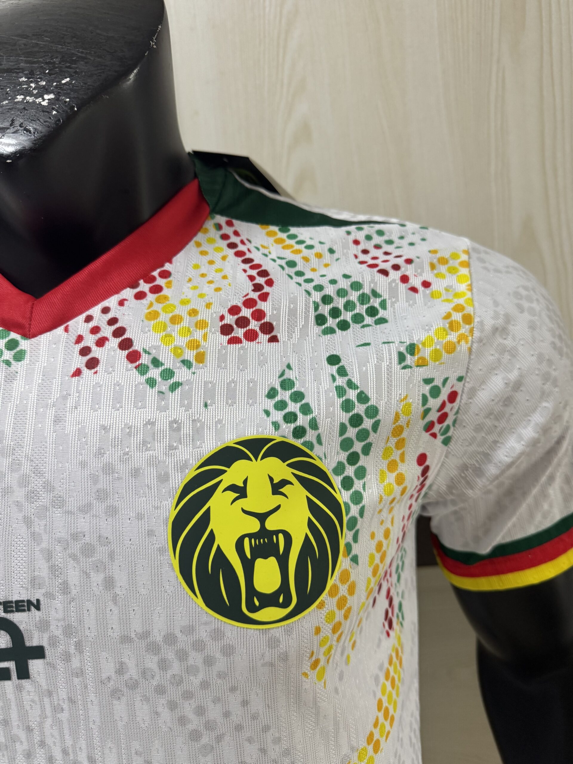 Fourteen Cameroon National Team Away Player Version Soccer Jersey – White | Green & Red Accents | Indomitable Lions | 2025/26 - Image 4