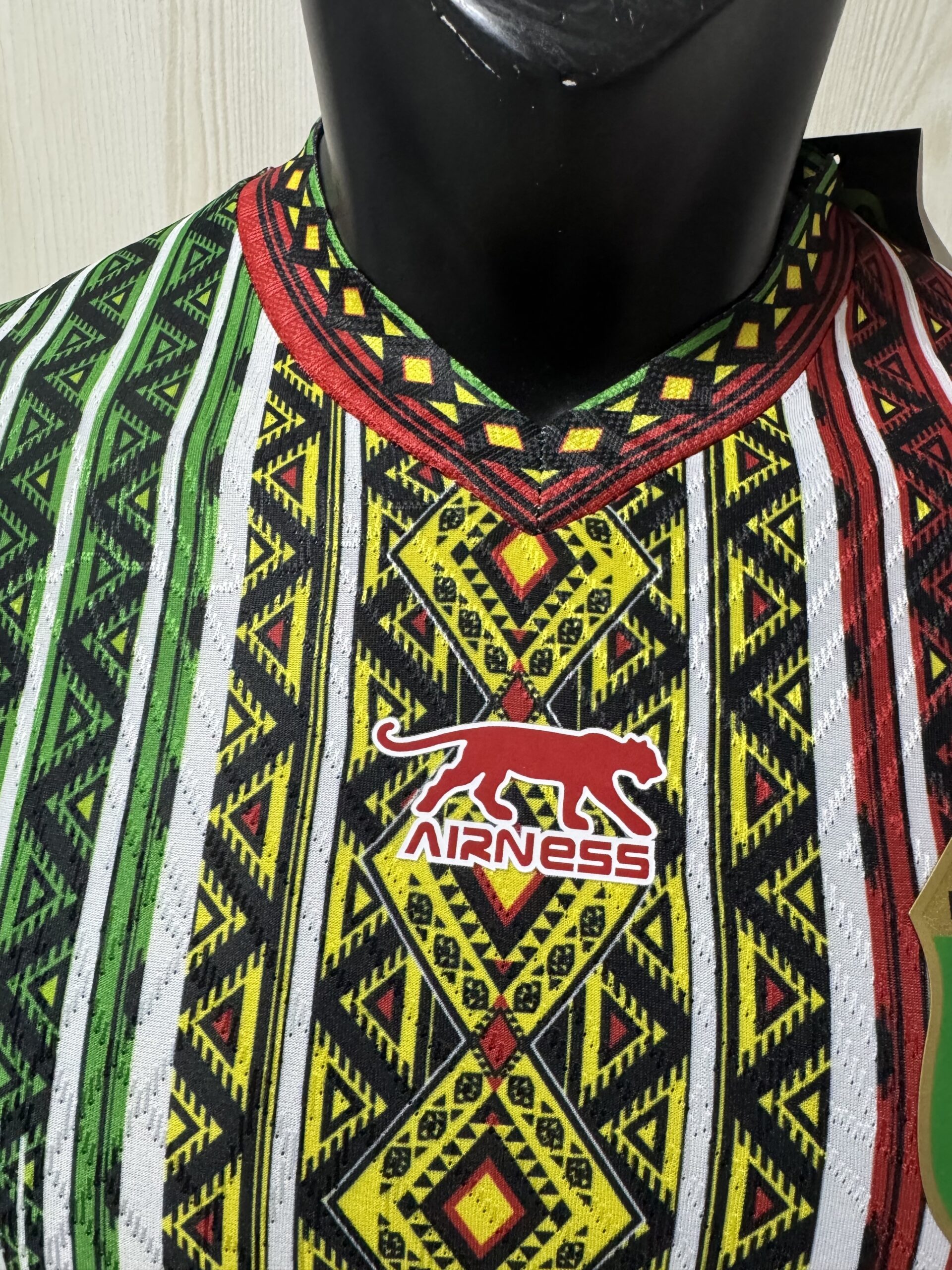 Airness Mali National Team Home Soccer Jersey 2025/26 – White | Les Aigles | Geometric Flag Design | AFCON & World Cup 2026 - Image 3