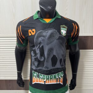 Ivory Coast National Football Team 2026 Home Jersey – Men’s Black “Elephants” Graphic Football Shirt