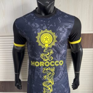 PUMA Morocco 2026 FIFAPUMA Morocco 2026 Special Edition Jersey – Black & Gold Geometric Tilework