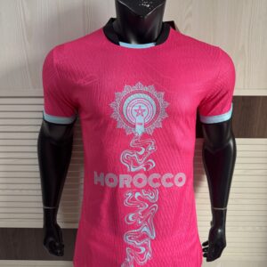 PUMA Morocco 2026 Special Edition Training Shirt – Pink Traditional Moroccan Pattern | Atlas Lions FRMF