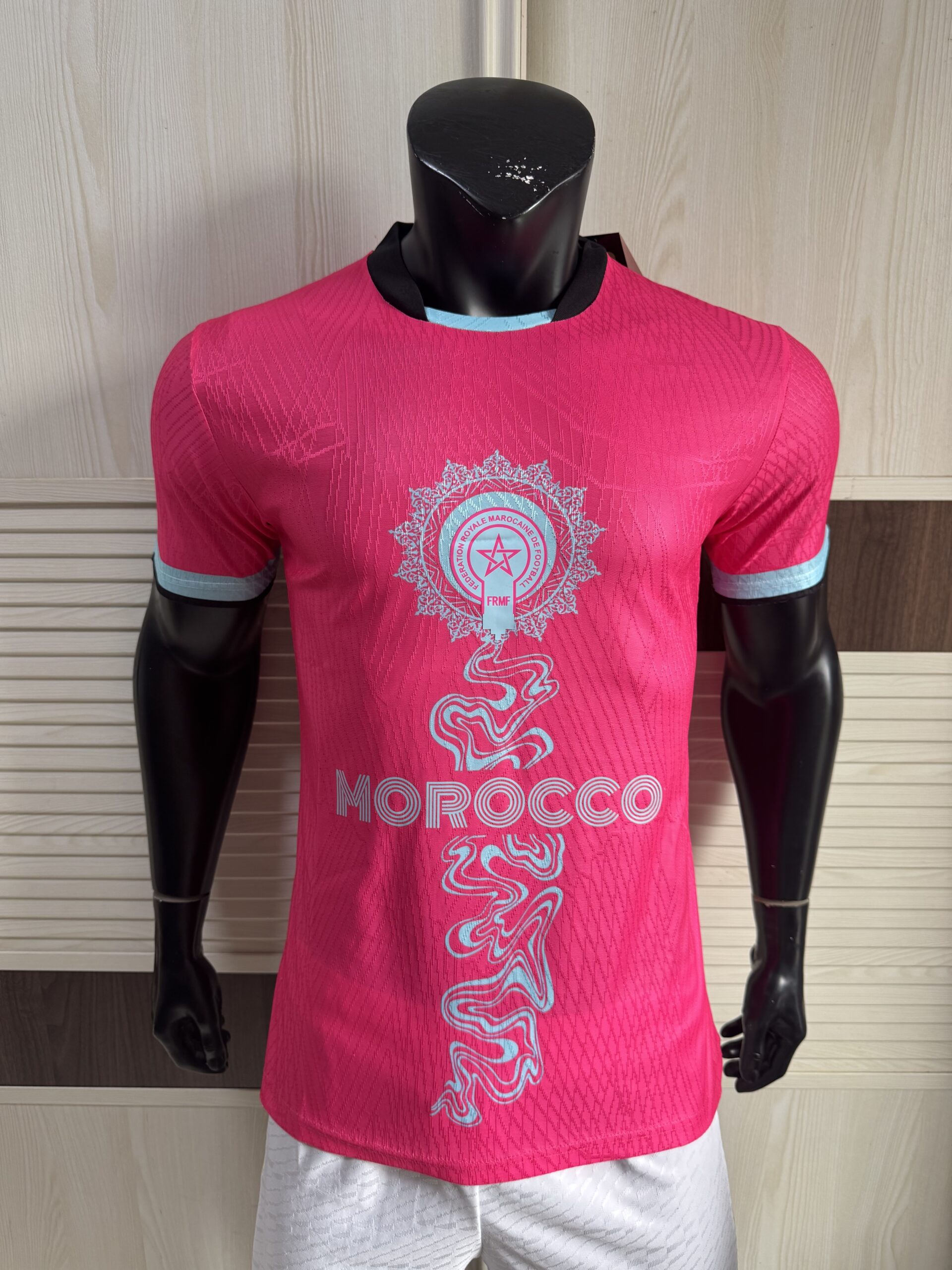 PUMA Morocco 2026 Special Edition Training Shirt – Pink Traditional Moroccan Pattern | Atlas Lions FRMF