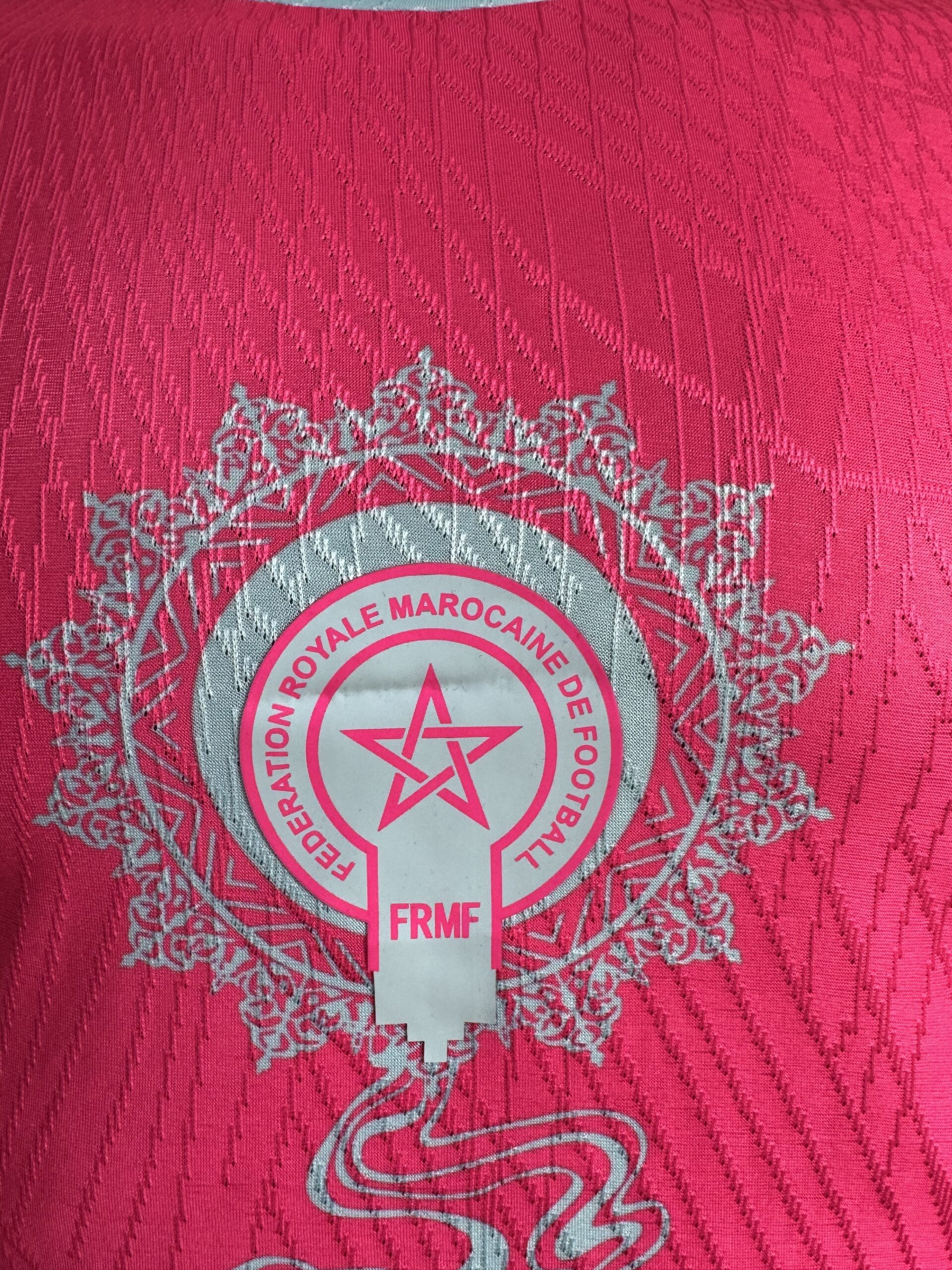 PUMA Morocco 2026 Special Edition Training Shirt – Pink Traditional Moroccan Pattern | Atlas Lions FRMF - Image 3