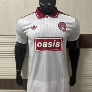 Adidas x Oasis Tour Jacquard Jersey – Cream White | Live '25 Limited Edition Britpop Collab Shirt