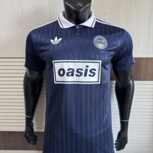 Adidas Originals x Oasis Live '25 Tour Jacquard Jersey – Blue | Limited Edition Britpop Sportswear Collab Shirt