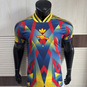 Adidas Arsenal FC LFSTLR Lifestyle Jersey – Yellow Pure Ruby & Night Indigo | Bruised Banana Retro Pattern | Gunners Streetwear 2025