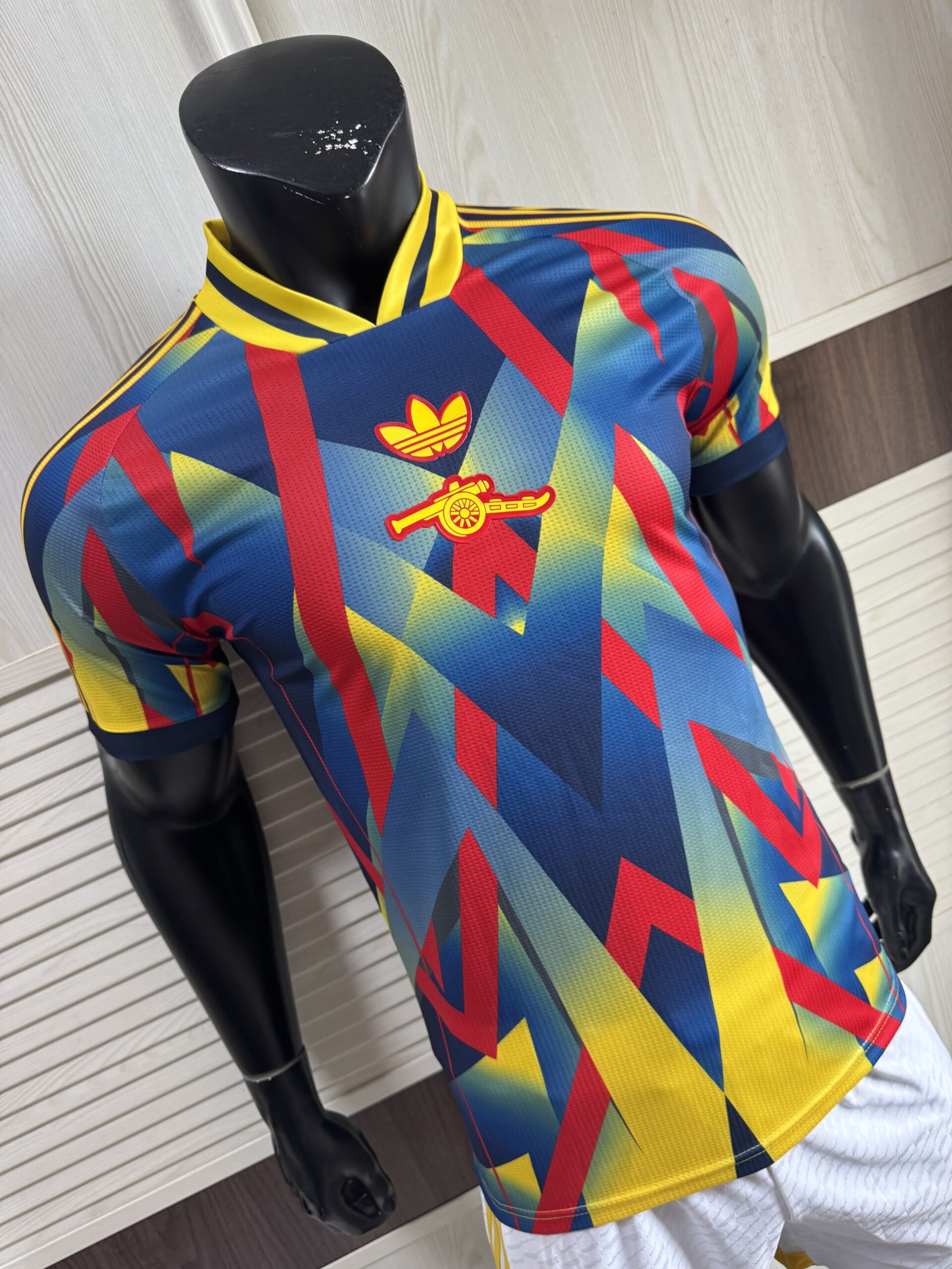 Adidas Arsenal FC LFSTLR Lifestyle Jersey – Yellow Pure Ruby & Night Indigo | Bruised Banana Retro Pattern | Gunners Streetwear 2025 - Image 3