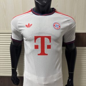 Adidas FC Bayern Munich 2024-25 Third Soccer Football Shirt – Off-White | Diamond Graphic | Vintage Edition