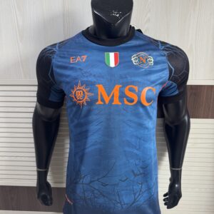 EA7 SSC Napoli Halloween Special Edition Jersey 2025/26 – Glow-in-the-Dark Crest | Limited Edition