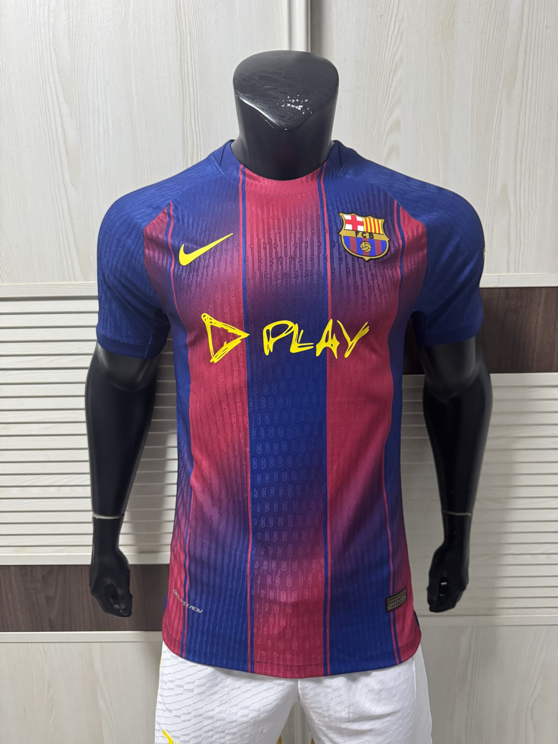 Nike FC Barcelona 2025-2026 “Play” Special Edition Jersey – Ed Sheeran Logo Shirt