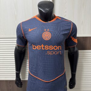 Nike Inter Milan 2025/26 Match Third Jersey – Thunder Blue with Safety Orange Accents