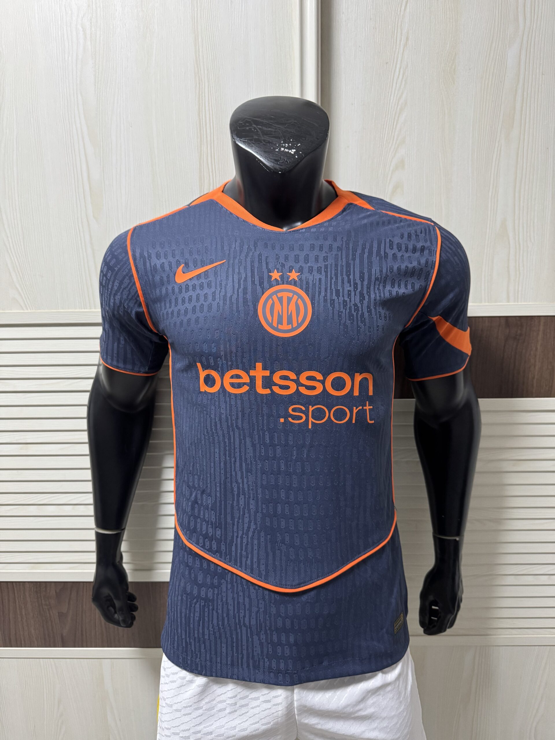 Nike Inter Milan 2025/26 Match Third Jersey – Thunder Blue with Safety Orange Accents
