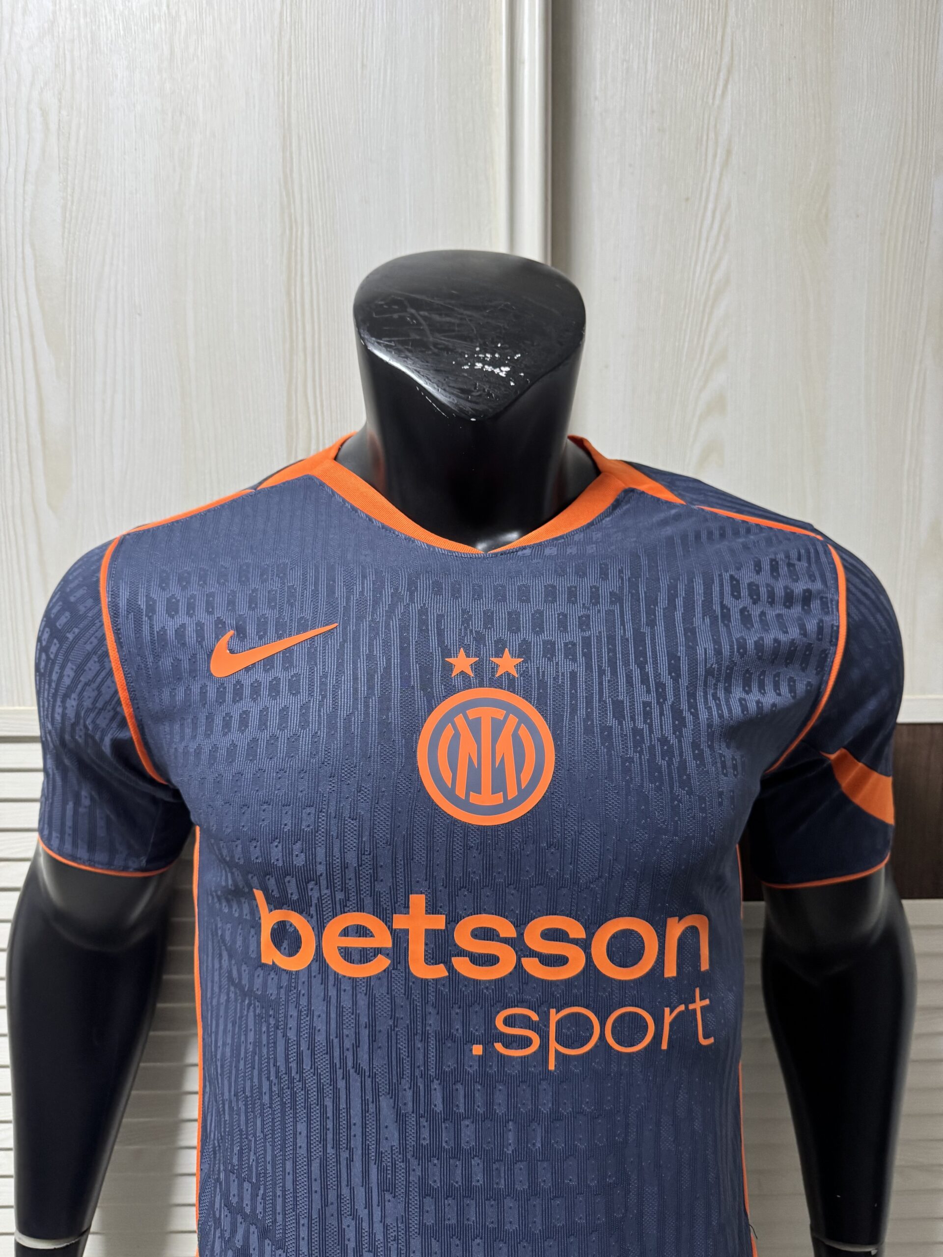 Nike Inter Milan 2025/26 Match Third Jersey – Thunder Blue with Safety Orange Accents - Image 2