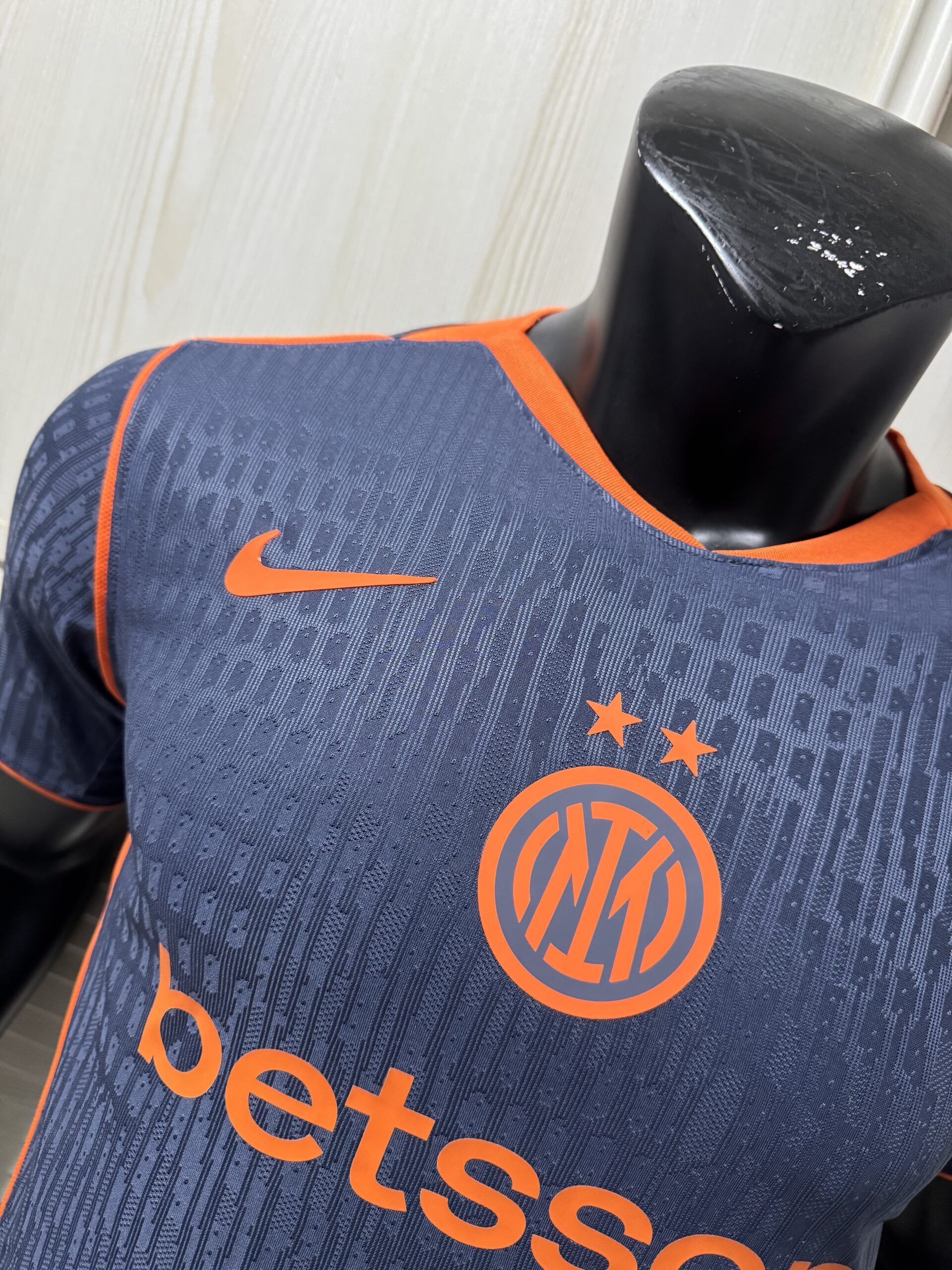 Nike Inter Milan 2025/26 Match Third Jersey – Thunder Blue with Safety Orange Accents - Image 3