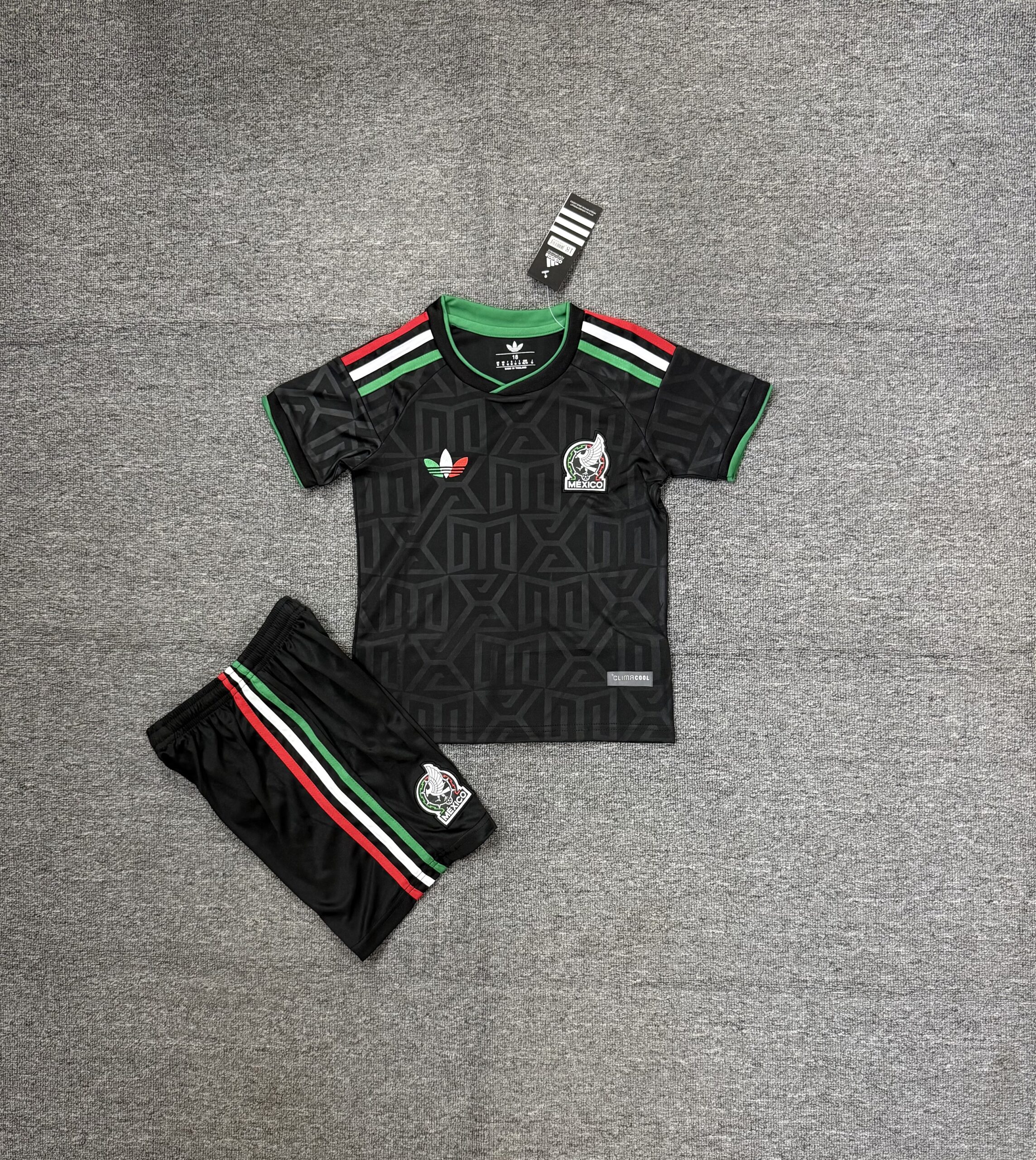 Mexico soccer jersey black and Kids Kit 2026/27