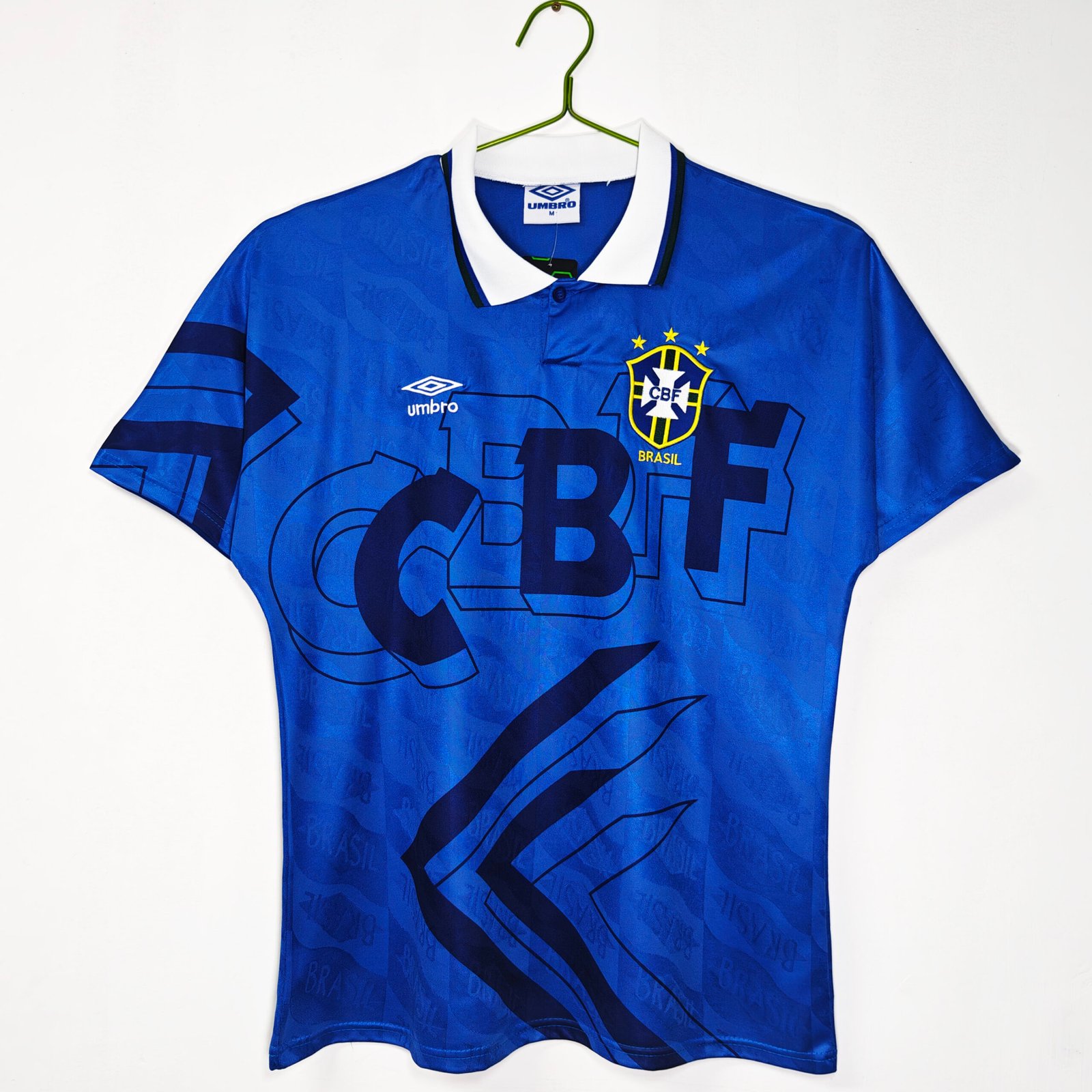 1992 Brazil Away Blue Retro 5A9