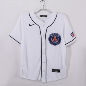 2025 Paris Saint-Germain White Baseball Jacket 8A13