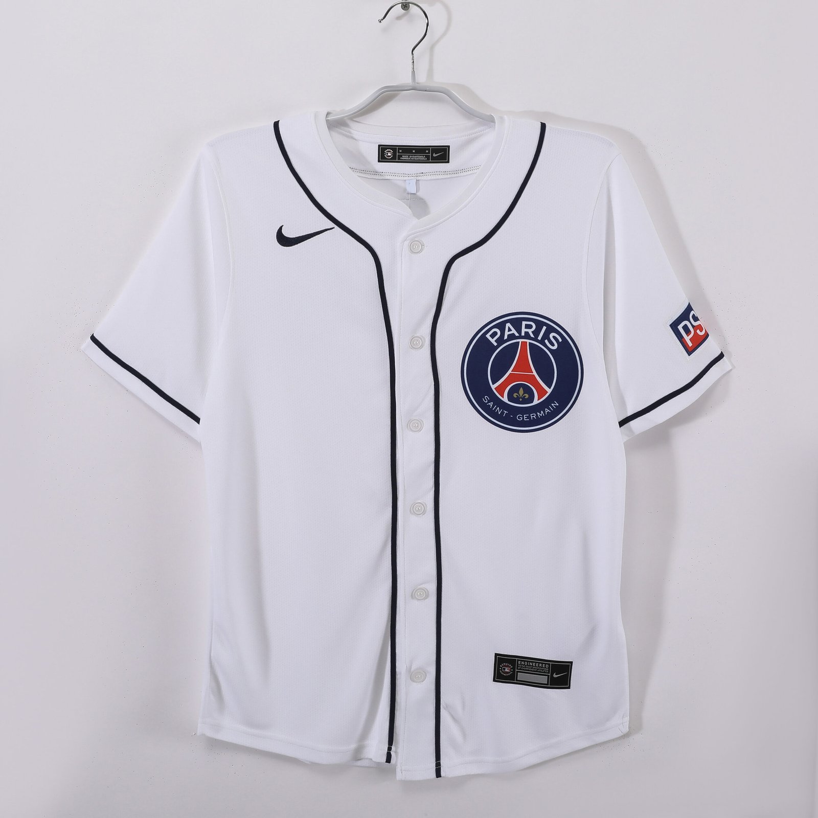 2025 Paris Saint-Germain White Baseball Jacket 8A13