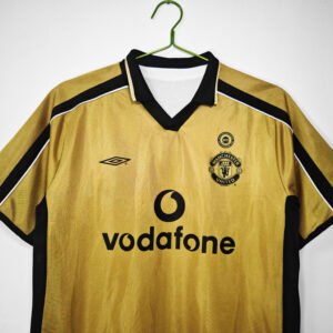 2001/02 Manchester United F.C. Centenary Commemorative Retro Jersey #7 B24