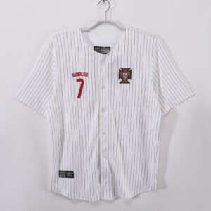 2025 Portugal White Baseball Jacket 8A12