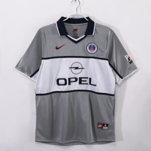 2000/01 Paris Away Grey Collared Jersey #8 A10