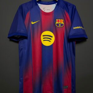 25–26 Barcelona Home Jersey — Sizes S–4XL