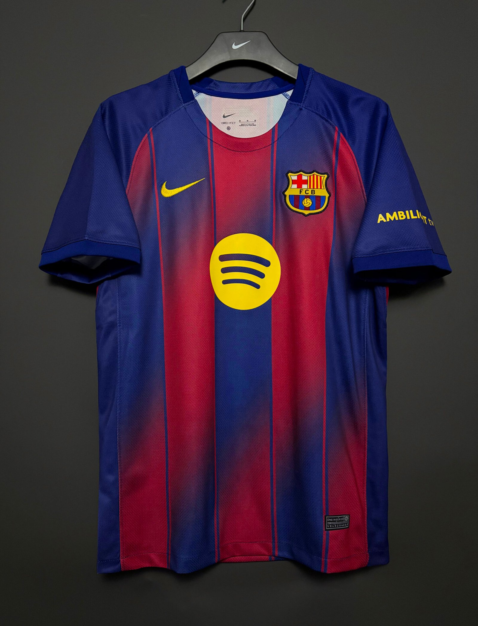 25–26 Barcelona Home Jersey — Sizes S–4XL