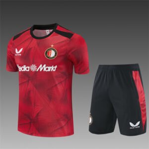Feyenoord Black and Red Camo Short Sleeve Jersey