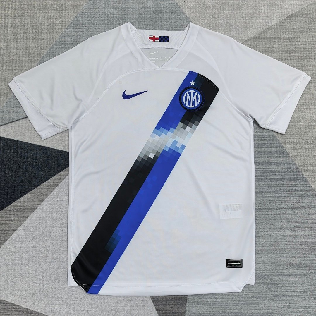 Inter Milan Cream Away Jersey 2023-24 front view