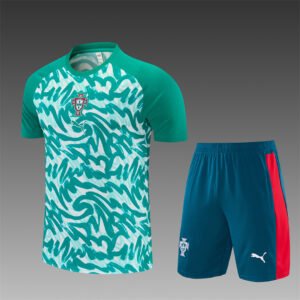 Portugal White and Green Camo Training Kit Set 2026-27 full set