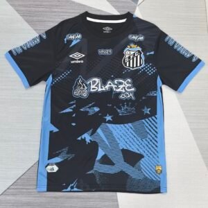 Santos Black Jersey 2025-26 front view