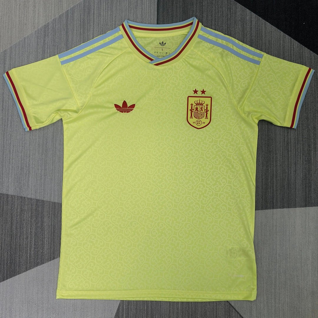 Spain 2-Star Yellow Special Edition Jersey 2026 front view